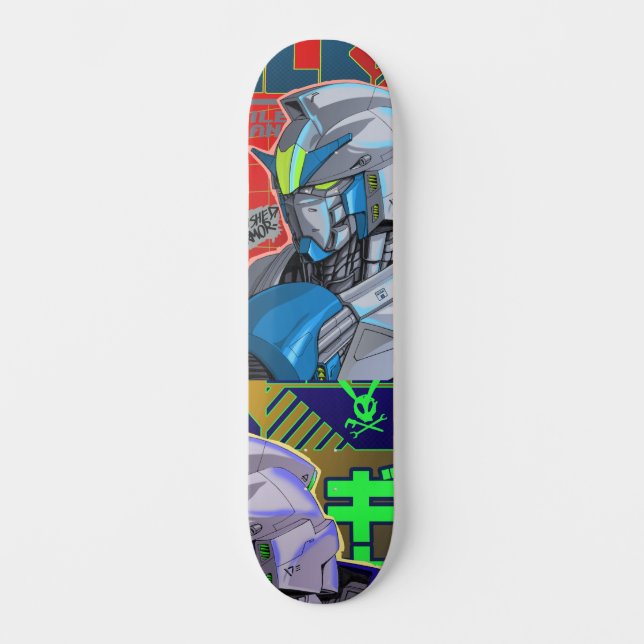 Andar de skate de anime robô de suíte móvel (Frente)