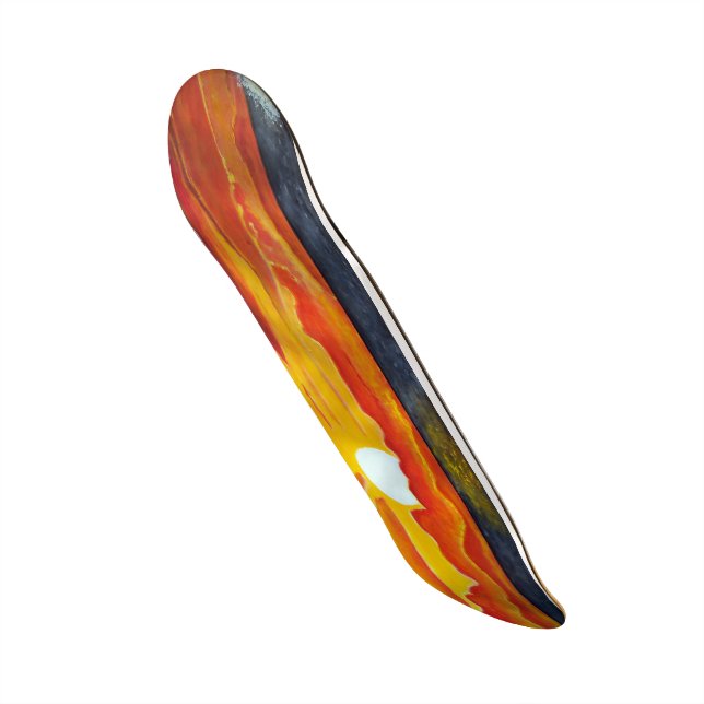 Andar de skate de proteção do mar no oceano Pacífi (Frente)