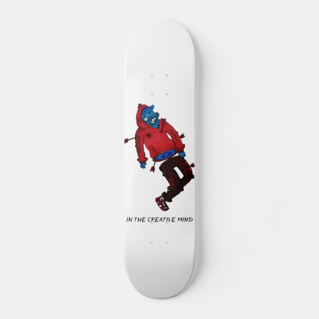 andar de skate personalizado com um design origina (Frente)