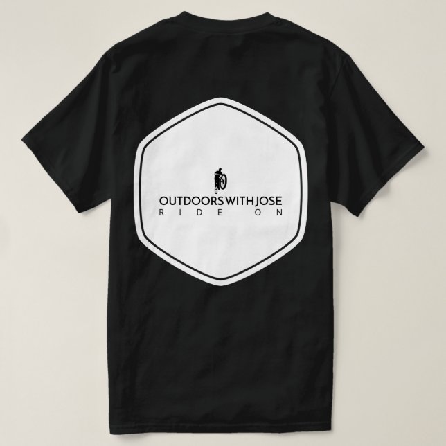 Andar MTB Na Camisa T (Verso do Design)