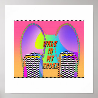 Andar no Poster dos meus Calçados