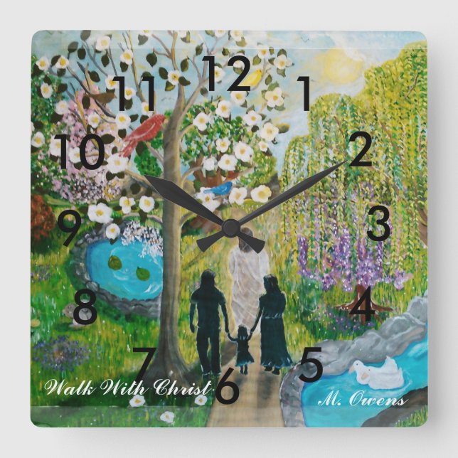 Ande Com O Relógio Do Cristo Com Números (Frente)