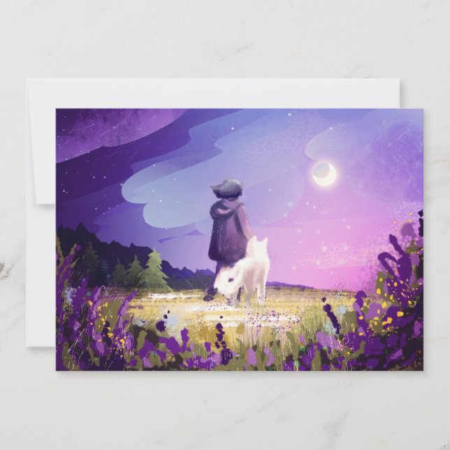 Ande com um cartão postal de amigo (Frente)