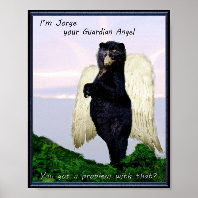 Andean Bear Guardian Poster (Frente)