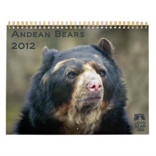 Andean Bears 2012 - 15 meses calendário
