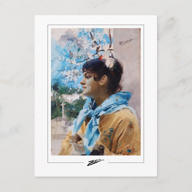 Anders Zorn #353 - Cartão Postal de Arte Refinada (Frente)