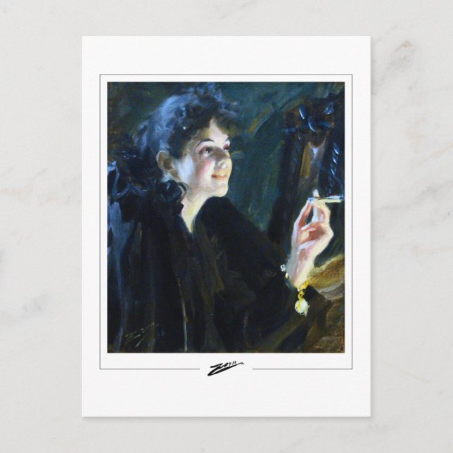Anders Zorn #85 - Cartão Postal de Arte Refinada (Frente)