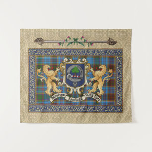 Anderson Clan Crachá & Tartan com Lions Tapeçaria