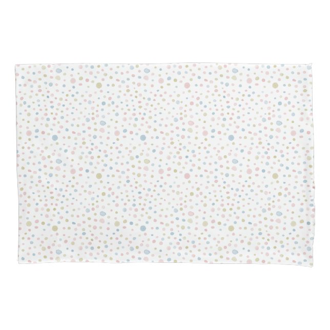 Andie Confetti Watercolor Dots Pillowcase (Frente)