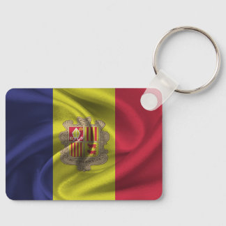 Andorra Flag Chaveiro