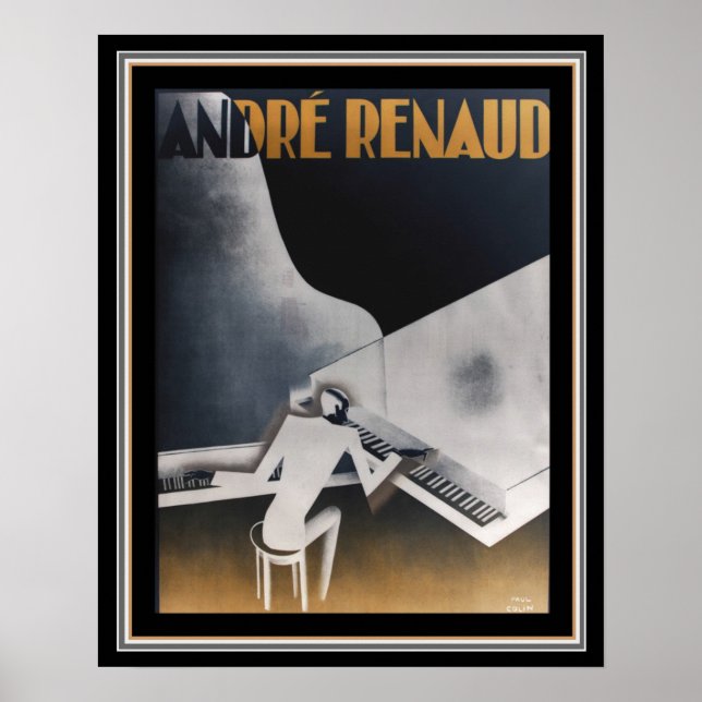 Andre Renaud Dual Pianos Deco Poster 16 x 20 (Frente)