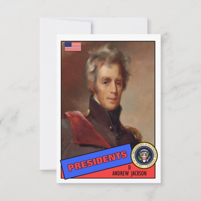 Andrew Jackson Baseball Card (Frente)
