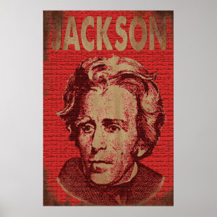 Andrew Jackson Poster (Vermelho)