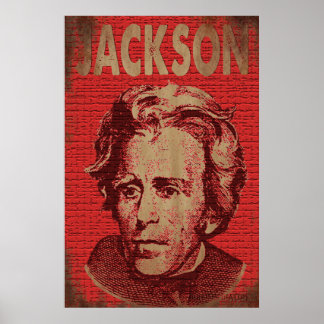 Andrew Jackson Poster (Vermelho)