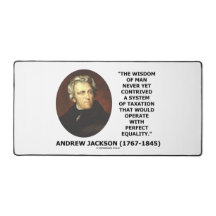 Andrew Jackson Wisdom Igualdade Fiscal Contrivial