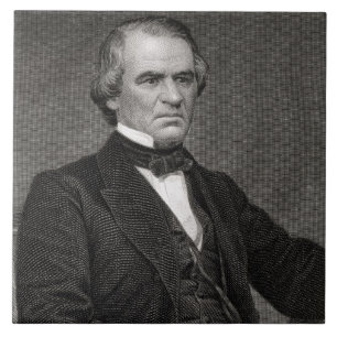 Andrew Johnson, gravado de uma fotografia por Thom