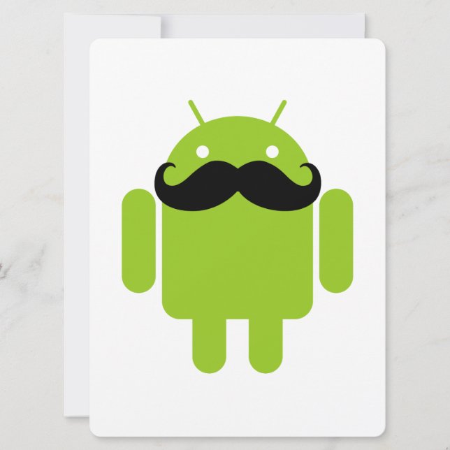 Android Robot Mustache (Frente)