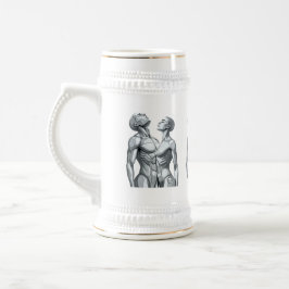 Android Union: Cyborg Couple Ceramic Beer Stein