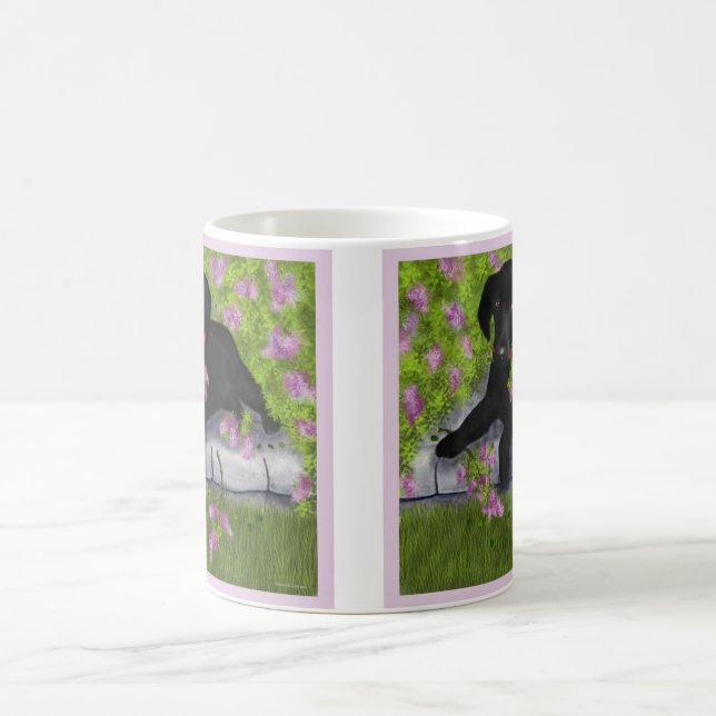 Andy sob a caneca de café dos Lilacs, (Centro)