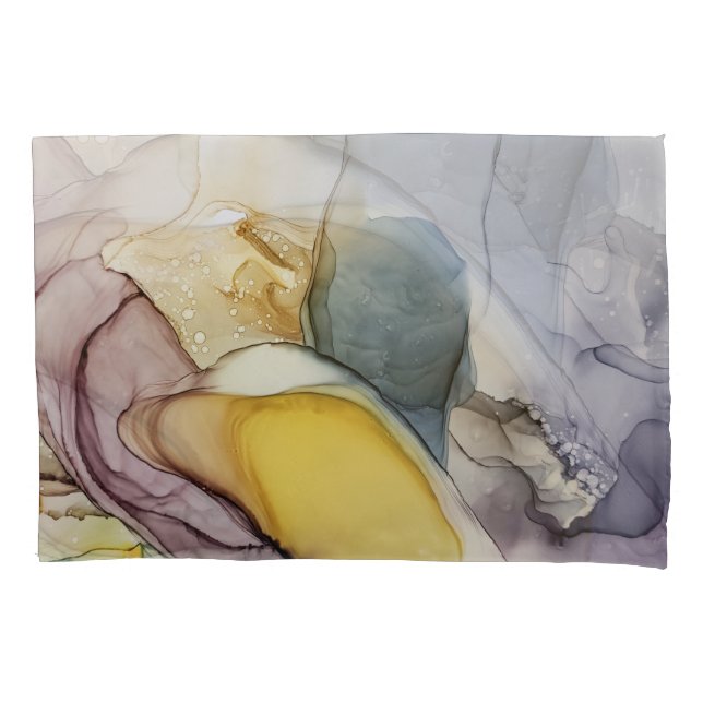 Anéis de álcool, tom amarelo, abstrato. (Frente)