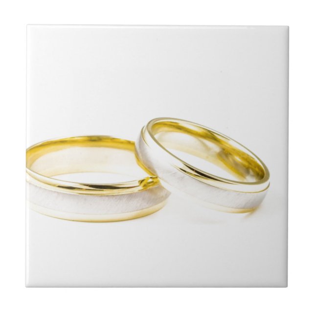 Anéis de Casamento de Noite de chá (Frente)