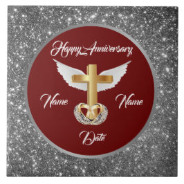 Anéis de Noiva Personalizados Cruz de Prata Aniver