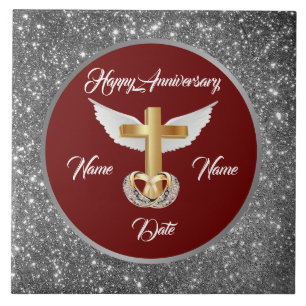 Anéis de Noiva Personalizados Cruz de Prata Aniver