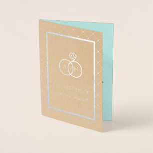 Anéis Interbloqueados - Convite De Casamento Dobra