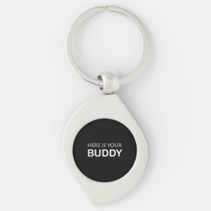 Anel de Chave Moderna Buddy - chaveiro minimalista