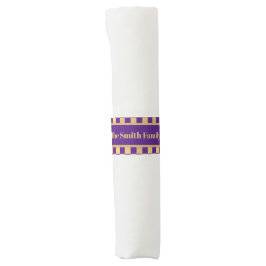 Anel De Guardanapo Banda de Napkin Dourado Roxo