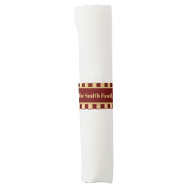 Anel De Guardanapo Banda de Napkin Dourado vermelho escuro