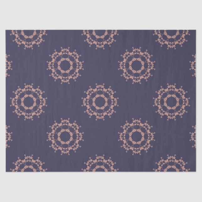 anel de papel tecidular de flores (Frente )