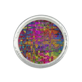 Anel Groovy Abstrato