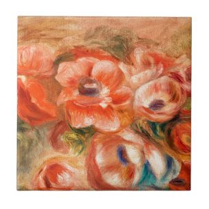 Anêmonas por pintura impressionista do Renoir