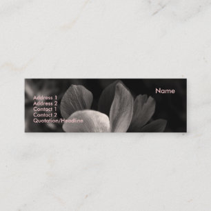 Anemone 2 Sepia Fotografia Mini Cartões de visitas