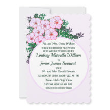 Anemone Rosa Greenery Floral Casamento Convite