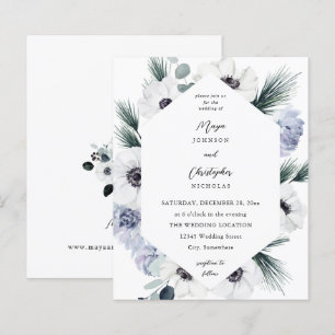 Anemone Winter White Floral Weding -VC