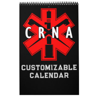 Anestesia CRNA Calendário de 12 Meses