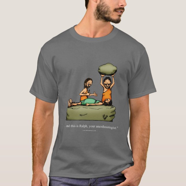 Anestesiologista Caveman Camiseta Humor (Frente)