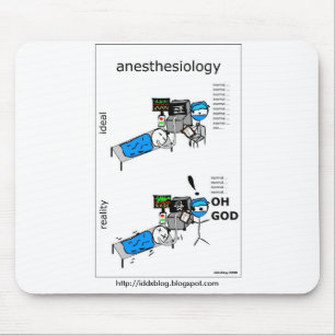 Anesthesiology Mousepad cómico