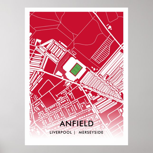 Anfield Stadium Impressão, Valor Poster Paper (Mat (Frente)