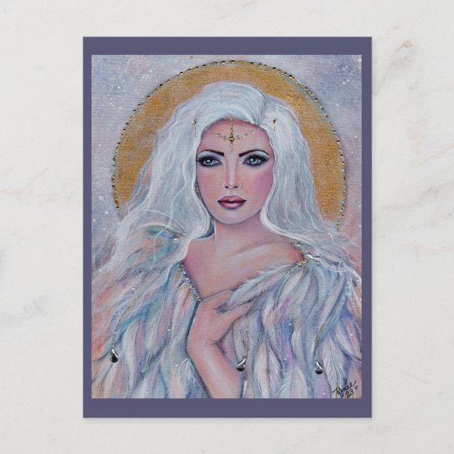 Angel art por Renee Lavoie Cartões de agradeciment (Frente)