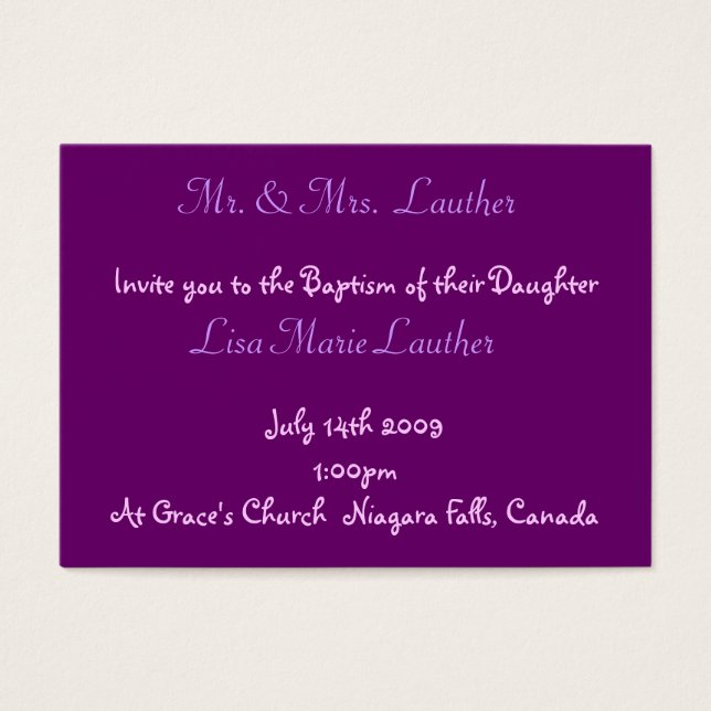 Angel Baby Baptism (Frente)