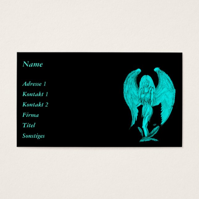 Angel, Black and Green design (Frente)