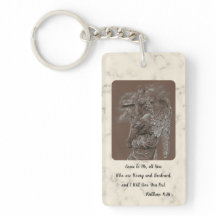 Angel com Cross Chaveiro