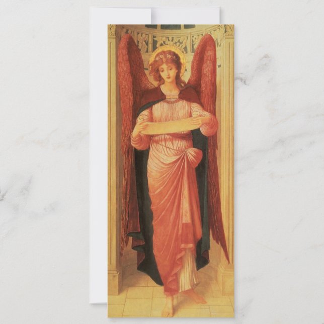 Angel com um pergaminho de John Melhuish Strudwick (Frente)