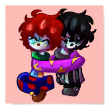 Angel e Aiden Hugging Impressão