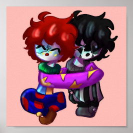 Angel e Aiden Hugging Impressão