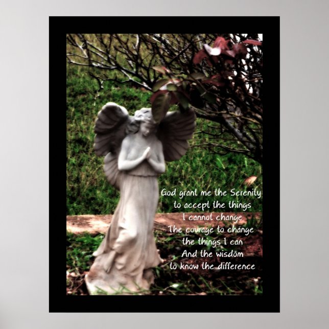Angel e Serenity Prayer Poster (Frente)
