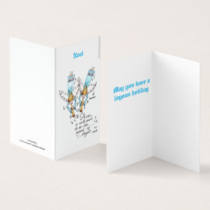 Angel em azul tocando música para nossas almas